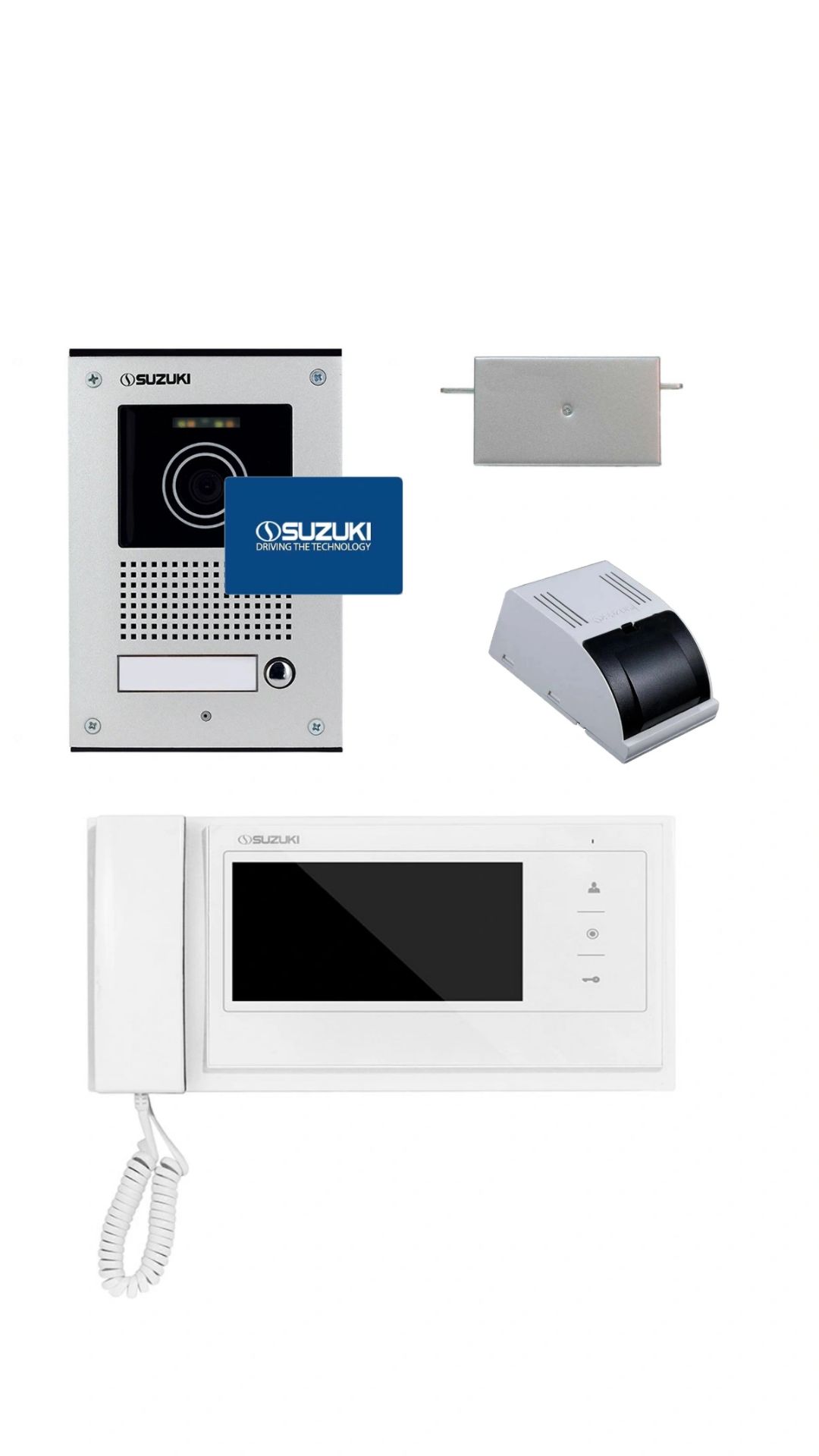 پکیج آیفون تصویری سوزوکی مدل SZ-727M یک واحدی (7 اینچ حافظه دار کارتی )